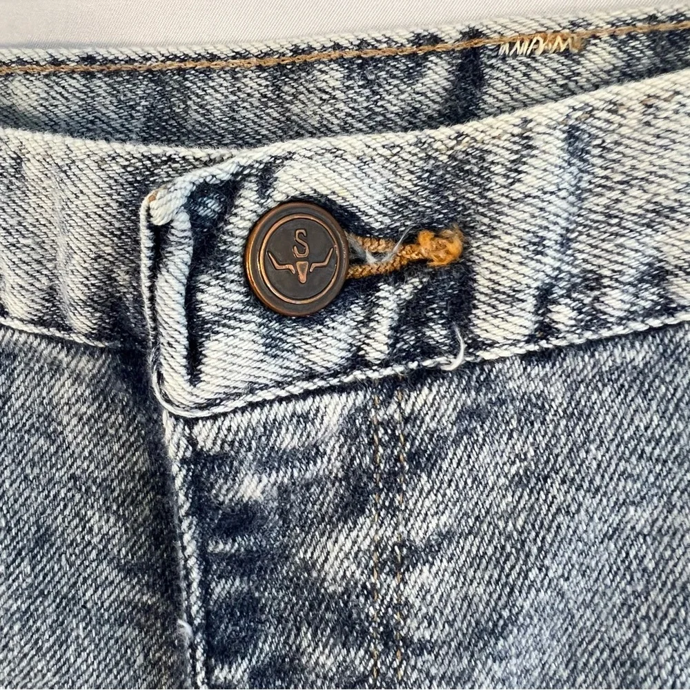 Vintage Sheplers Jeans High Waist Size 32 Womens Stone Wash Blue - Picture 3 of 5